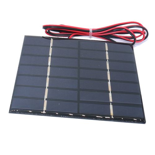太阳能板电池滴胶板147*90 5.5v充3.7v电池光伏发电板带1米电线